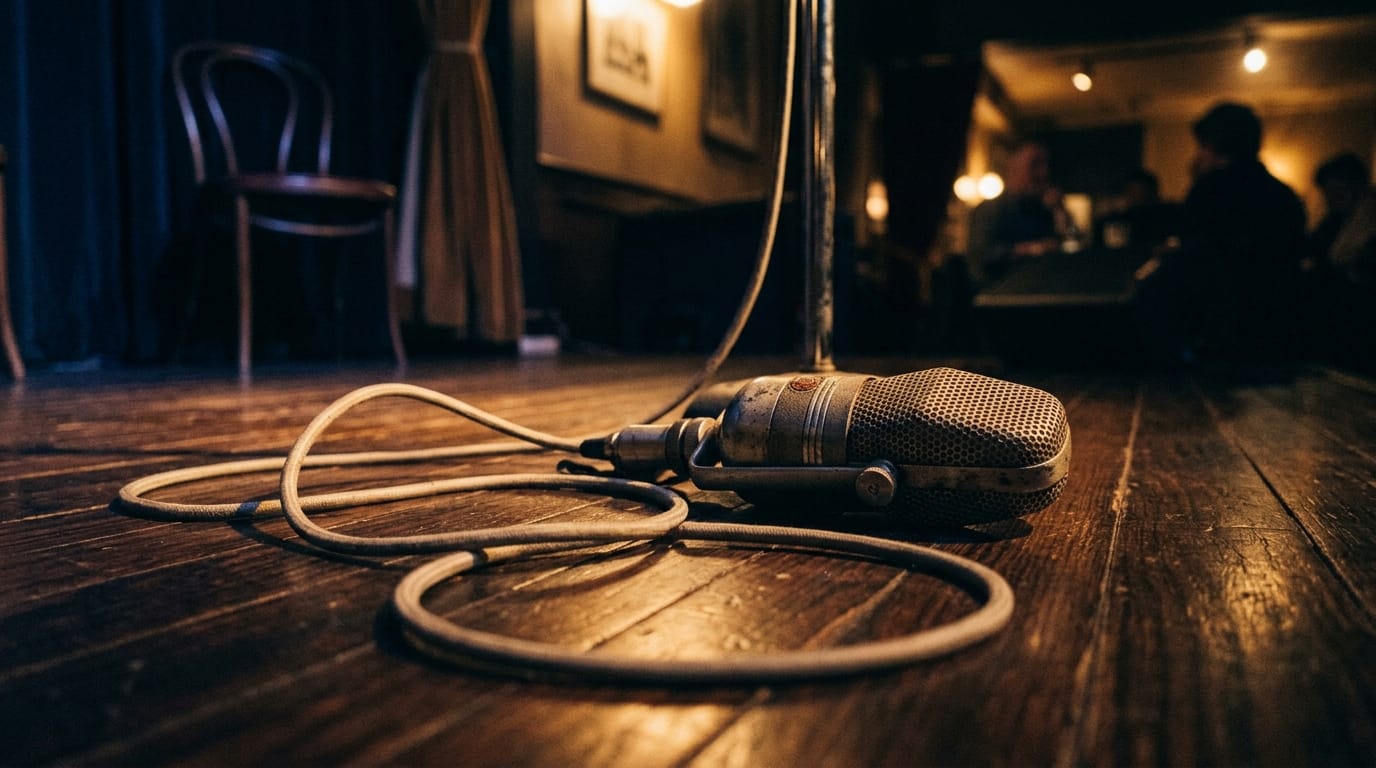 vintage ribbon microphone with cable